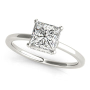 Statement Cut Princess Diamond Engagement Ring in 10K/14K gold and platinum with certified lab-grown or natural diamonds