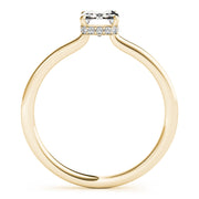 Lustrous Cut Emerald Diamond Engagement Ring in 10K/14K gold and platinum with certified lab-grown or natural diamonds
