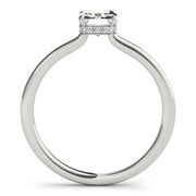Lustrous Cut Emerald Diamond Engagement Ring in 10K/14K gold and platinum with certified lab-grown or natural diamonds