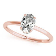 Opulent Sidestone Oval Diamond Engagement Ring in 10K/14K gold and platinum with certified lab-grown or natural diamonds