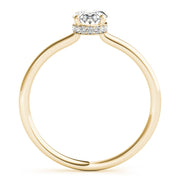 Opulent Sidestone Oval Diamond Engagement Ring in 10K/14K gold and platinum with certified lab-grown or natural diamonds