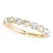 Bar Set Half Eternity Ring in 10K/14K gold and platinum with certified lab-grown or natural diamonds
