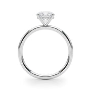 Artisan Center Round Diamond Engagement Ring in 10K/14K gold and platinum with certified lab-grown or natural diamonds
