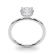 Artisan Center Round Diamond Engagement Ring in 10K/14K gold and platinum with certified lab-grown or natural diamonds