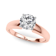 Iconic Remount Round Diamond Engagement Ring in 10K/14K gold and platinum with certified lab-grown or natural diamonds