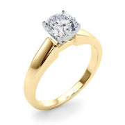 Iconic Remount Round Diamond Engagement Ring in 10K/14K gold and platinum with certified lab-grown or natural diamonds