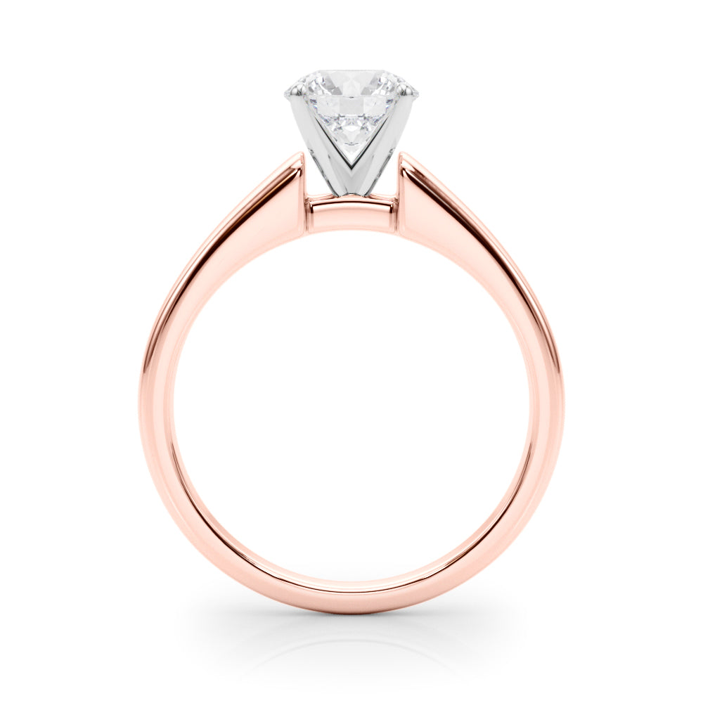 Iconic Remount Round Diamond Engagement Ring in 10K/14K gold and platinum with certified lab-grown or natural diamonds