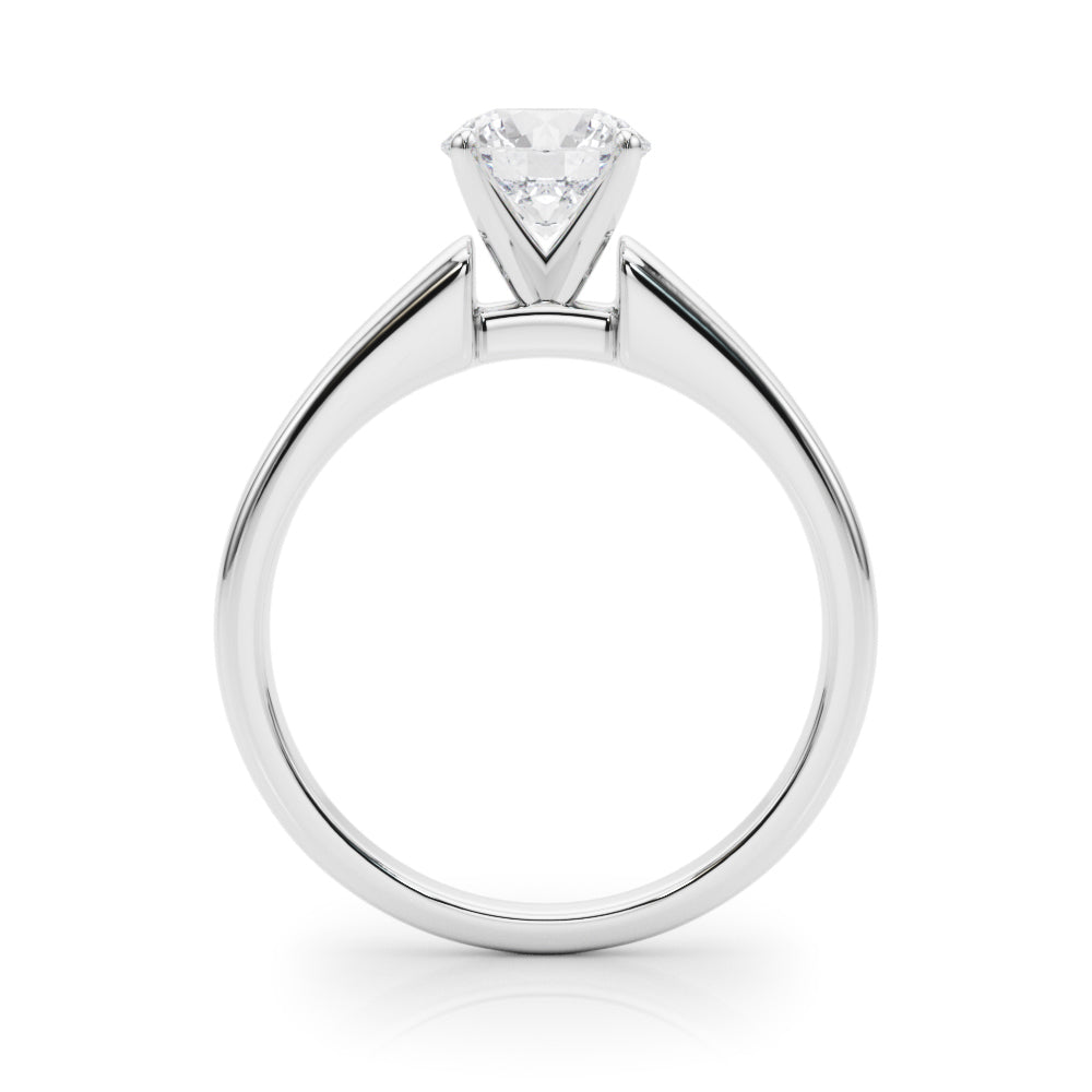 Iconic Remount Round Diamond Engagement Ring in 10K/14K gold and platinum with certified lab-grown or natural diamonds