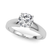 Iconic Remount Round Diamond Engagement Ring in 10K/14K gold and platinum with certified lab-grown or natural diamonds