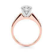 Cherished Remount Ring Round Diamond Engagement Ring in 10K/14K gold and platinum with certified lab-grown or natural diamonds