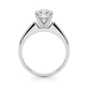Cherished Remount Ring Round Diamond Engagement Ring in 10K/14K gold and platinum with certified lab-grown or natural diamonds