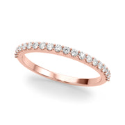 Prong Set Half Eternity Ring in Gold & Platinum