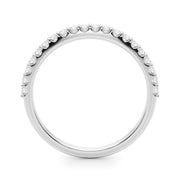 Prong Set Half Eternity Ring in Gold & Platinum