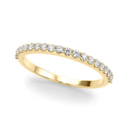 Shared Prong Half Eternity Ring in 10K/14K gold and platinum with certified lab-grown or natural diamonds