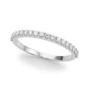 Shared Prong Half Eternity Ring in Gold & Platinum