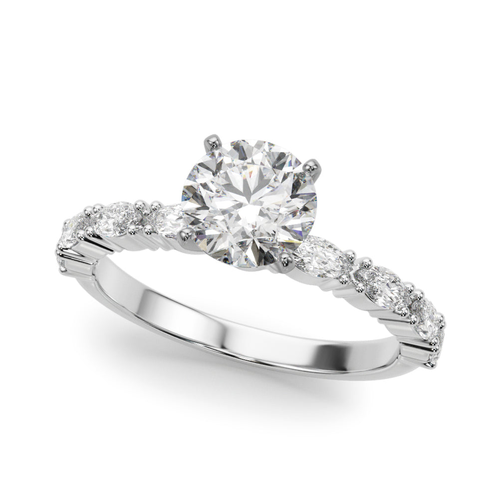 Noble Remountring Marquise Diamond Engagement Ring in 10K/14K gold and platinum with certified lab-grown or natural diamonds