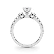 Regal Remount Ring Round Diamond Engagement Ring in 10K/14K gold and platinum with certified lab-grown or natural diamonds
