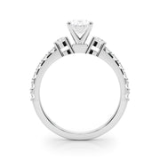Regal Remount Ring Round Diamond Engagement Ring in 10K/14K gold and platinum with certified lab-grown or natural diamonds