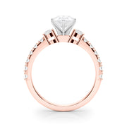 Regal Remount Ring Round Diamond Engagement Ring in 10K/14K gold and platinum with certified lab-grown or natural diamonds