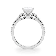 Regal Remount Ring Round Diamond Engagement Ring in 10K/14K gold and platinum with certified lab-grown or natural diamonds