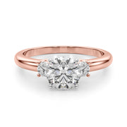 Classic Remountring Round Diamond Engagement Ring in 10K/14K gold and platinum with certified lab-grown or natural diamonds