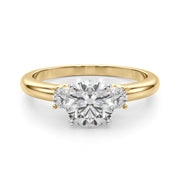 Classic Remountring Round Diamond Engagement Ring in 10K/14K gold and platinum with certified lab-grown or natural diamonds