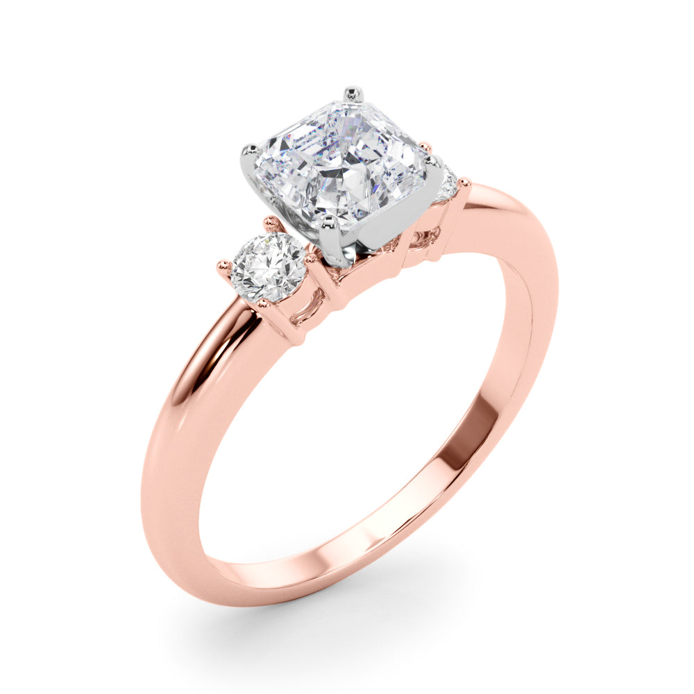 Classic Remountring Round Diamond Engagement Ring in 10K/14K gold and platinum with certified lab-grown or natural diamonds