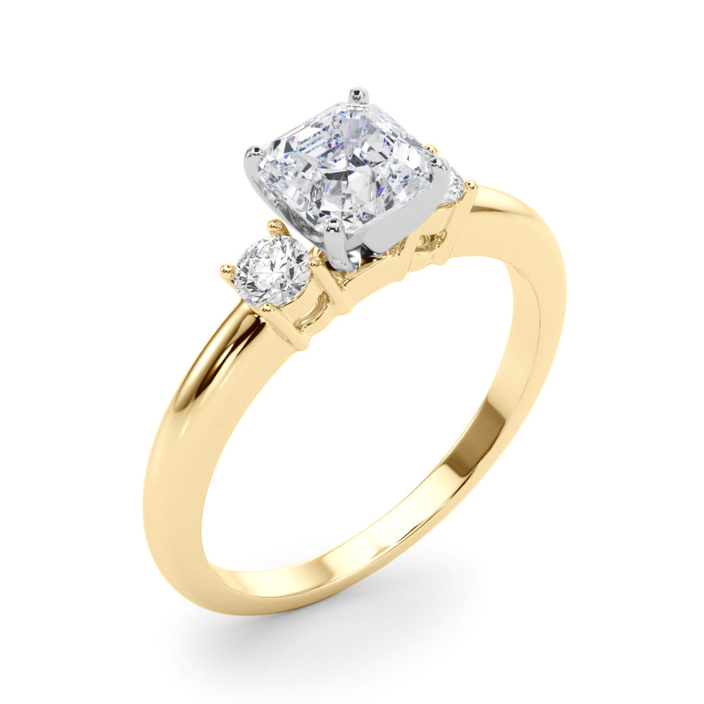 Classic Remountring Round Diamond Engagement Ring in 10K/14K gold and platinum with certified lab-grown or natural diamonds