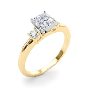 Classic Remountring Round Diamond Engagement Ring in 10K/14K gold and platinum with certified lab-grown or natural diamonds
