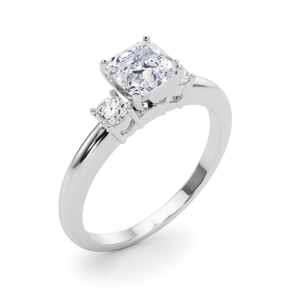 Classic Remountring Round Diamond Engagement Ring in 10K/14K gold and platinum with certified lab-grown or natural diamonds