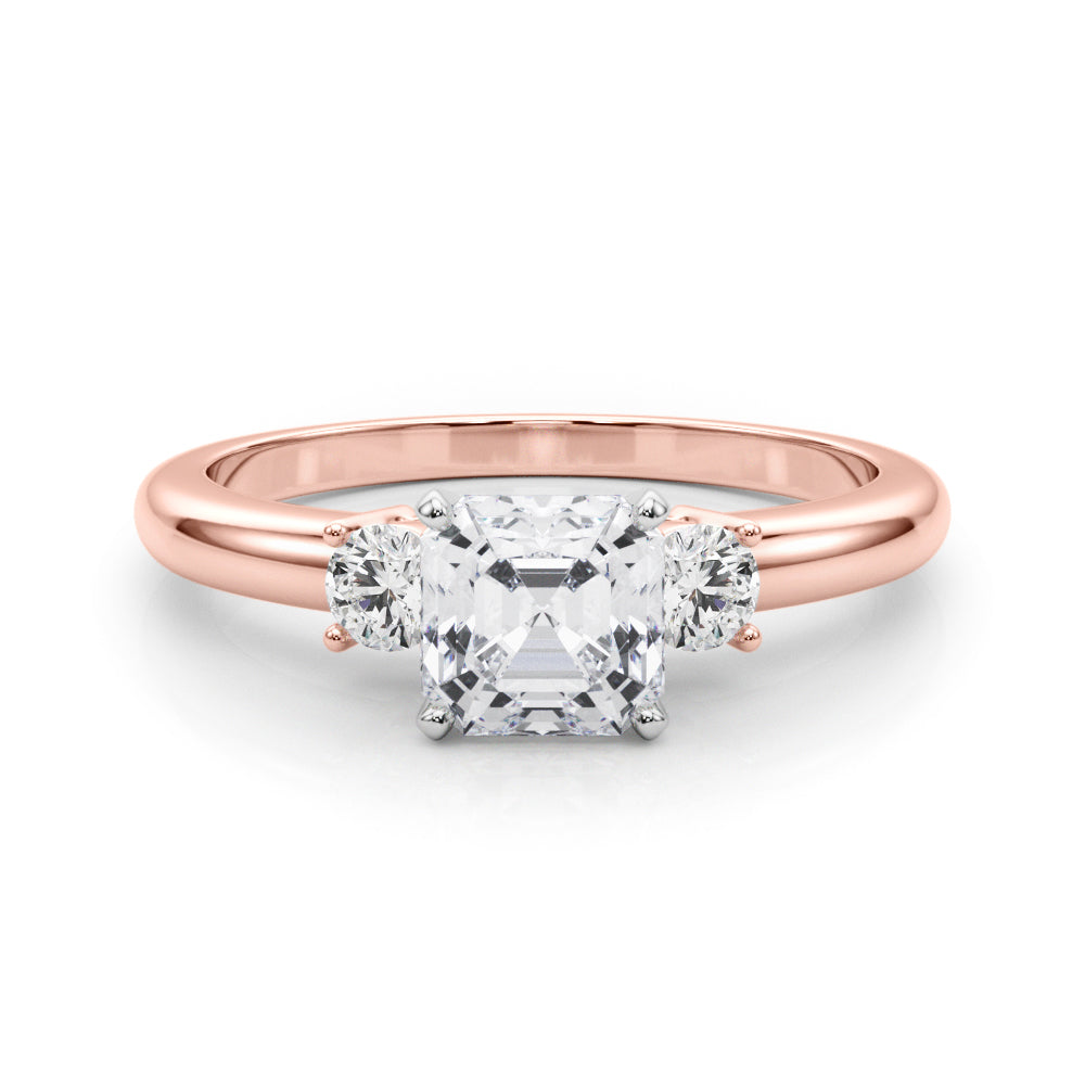 Classic Remountring Round Diamond Engagement Ring in 10K/14K gold and platinum with certified lab-grown or natural diamonds