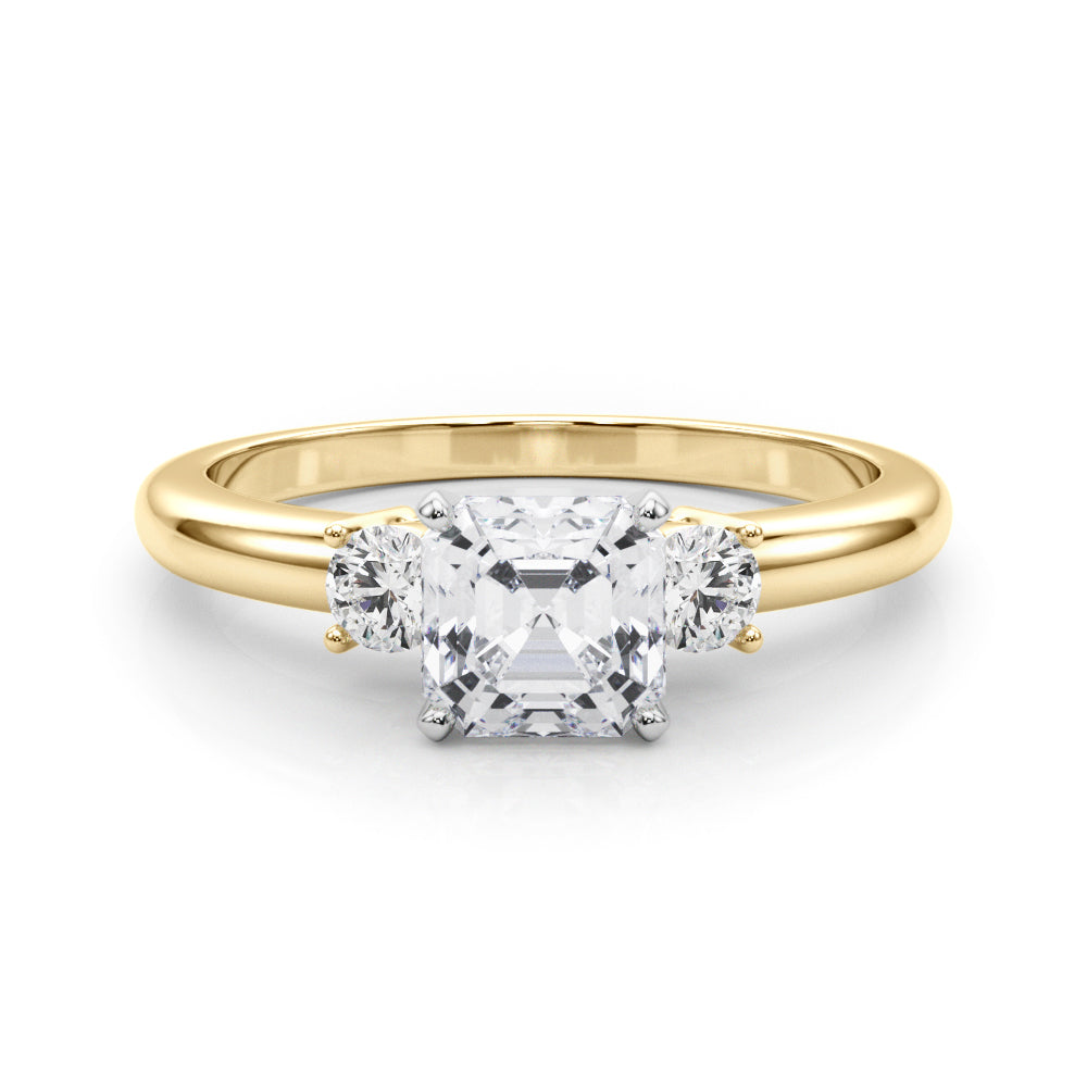 Classic Remountring Round Diamond Engagement Ring in 10K/14K gold and platinum with certified lab-grown or natural diamonds