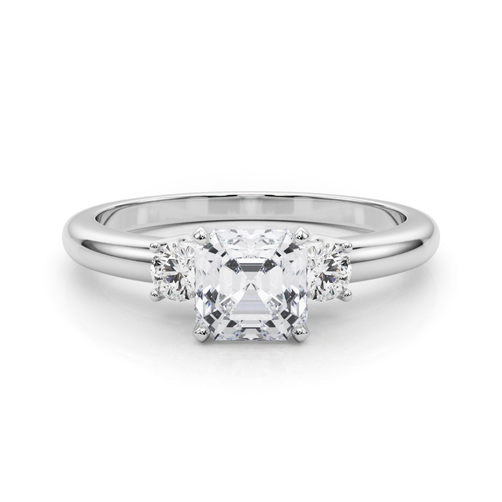 Classic Remountring Round Diamond Engagement Ring in 10K/14K gold and platinum with certified lab-grown or natural diamonds