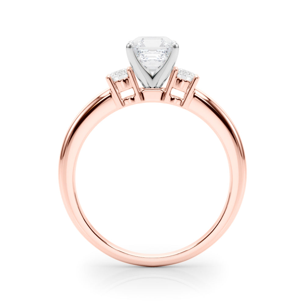 Classic Remountring Round Diamond Engagement Ring in 10K/14K gold and platinum with certified lab-grown or natural diamonds