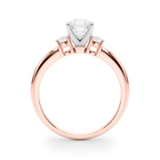 Classic Remountring Round Diamond Engagement Ring in 10K/14K gold and platinum with certified lab-grown or natural diamonds