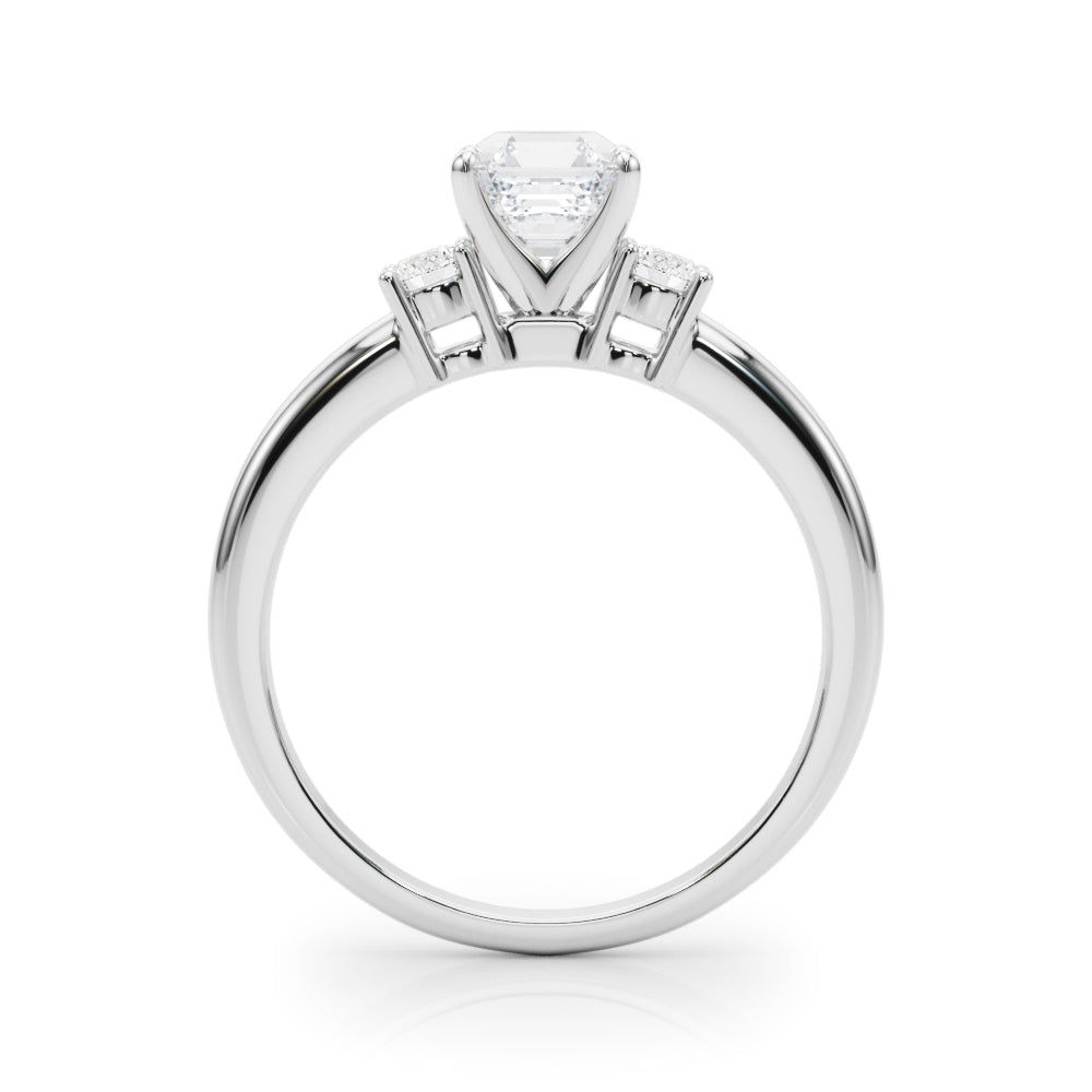 Classic Remountring Round Diamond Engagement Ring in 10K/14K gold and platinum with certified lab-grown or natural diamonds