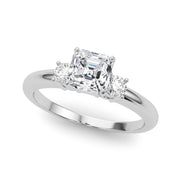 Classic Remountring Round Diamond Engagement Ring in 10K/14K gold and platinum with certified lab-grown or natural diamonds