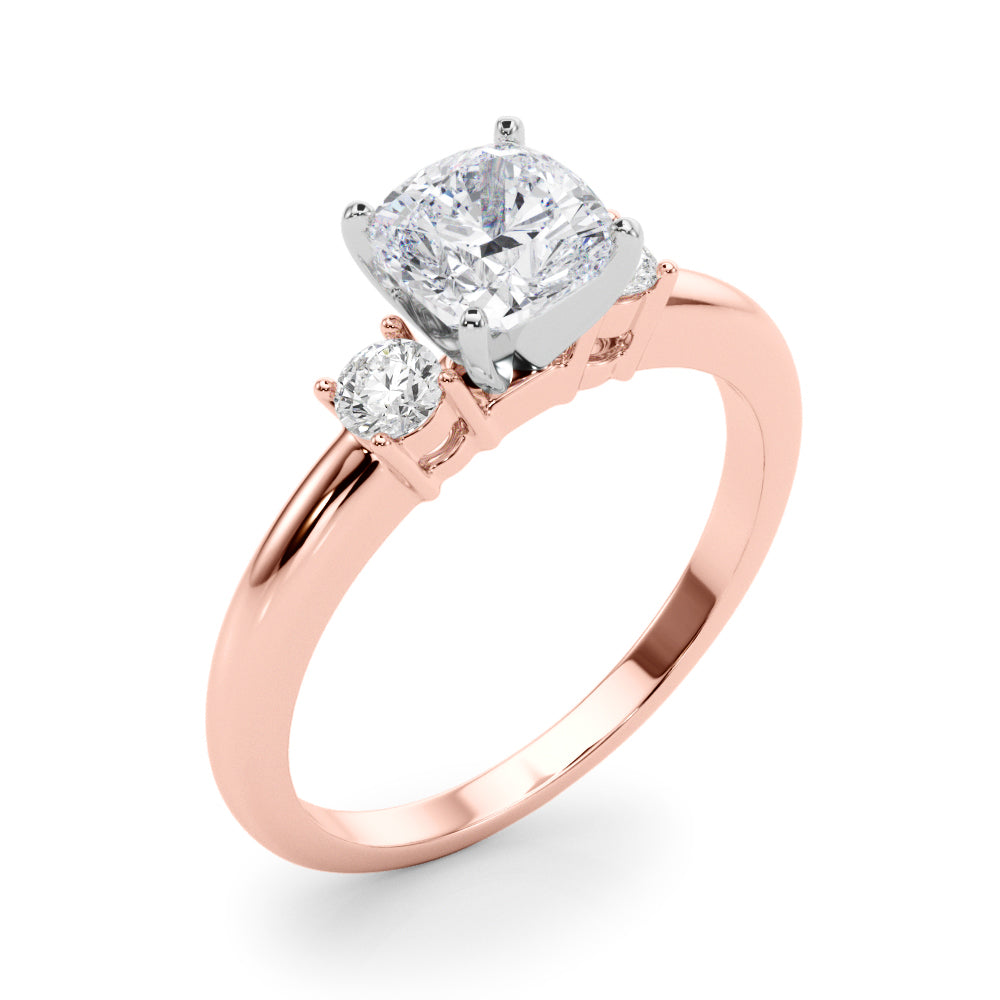 Classic Remountring Round Diamond Engagement Ring in 10K/14K gold and platinum with certified lab-grown or natural diamonds