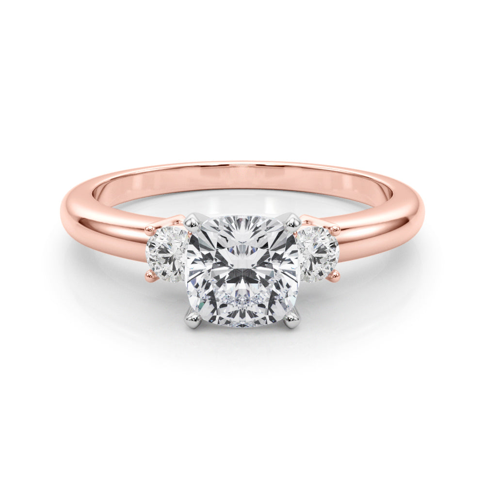 Classic Remountring Round Diamond Engagement Ring in 10K/14K gold and platinum with certified lab-grown or natural diamonds