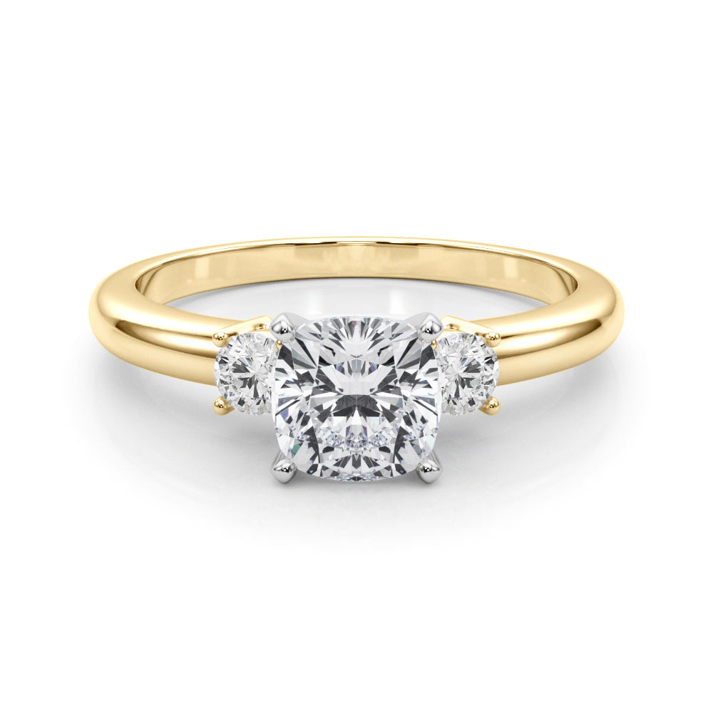 Classic Remountring Round Diamond Engagement Ring in 10K/14K gold and platinum with certified lab-grown or natural diamonds