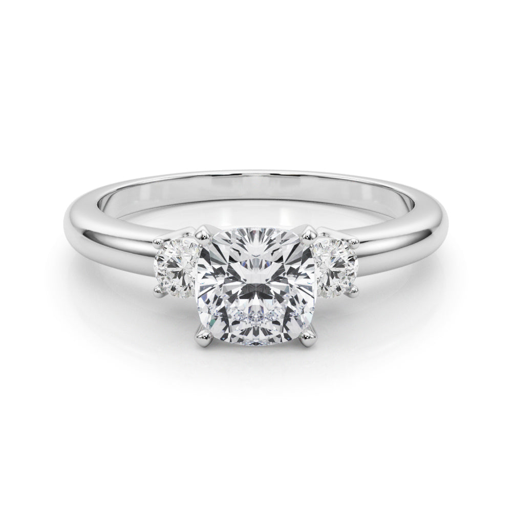 Classic Remountring Round Diamond Engagement Ring in 10K/14K gold and platinum with certified lab-grown or natural diamonds