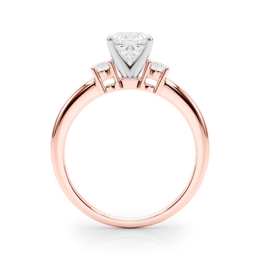 Classic Remountring Round Diamond Engagement Ring in 10K/14K gold and platinum with certified lab-grown or natural diamonds