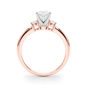 Classic Remountring Round Diamond Engagement Ring in 10K/14K gold and platinum with certified lab-grown or natural diamonds