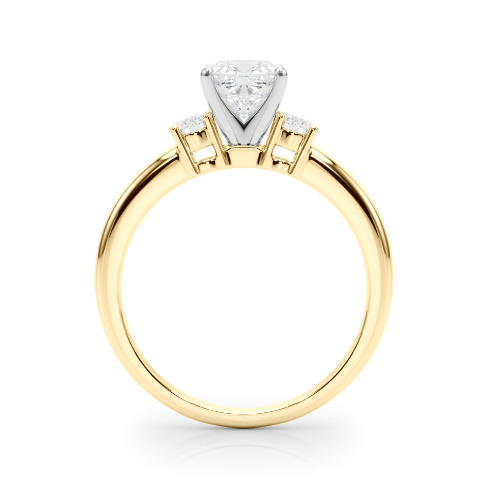 Classic Remountring Round Diamond Engagement Ring in 10K/14K gold and platinum with certified lab-grown or natural diamonds