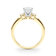 Classic Remountring Round Diamond Engagement Ring in 10K/14K gold and platinum with certified lab-grown or natural diamonds