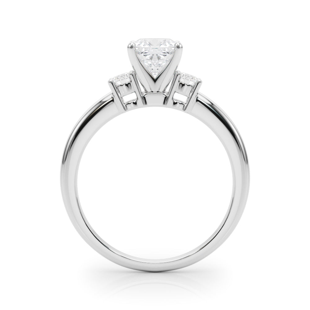 Classic Remountring Round Diamond Engagement Ring in 10K/14K gold and platinum with certified lab-grown or natural diamonds