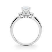 Classic Remountring Round Diamond Engagement Ring in 10K/14K gold and platinum with certified lab-grown or natural diamonds