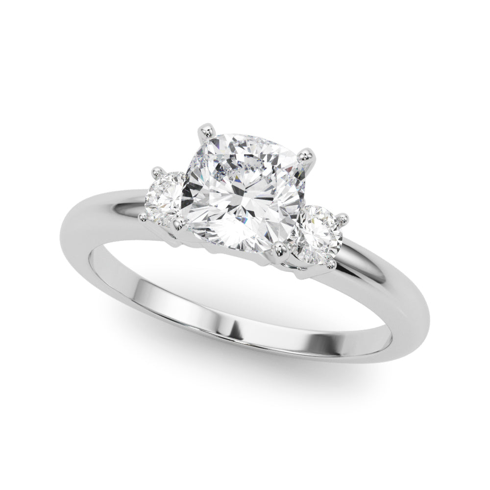 Classic Remountring Round Diamond Engagement Ring in 10K/14K gold and platinum with certified lab-grown or natural diamonds