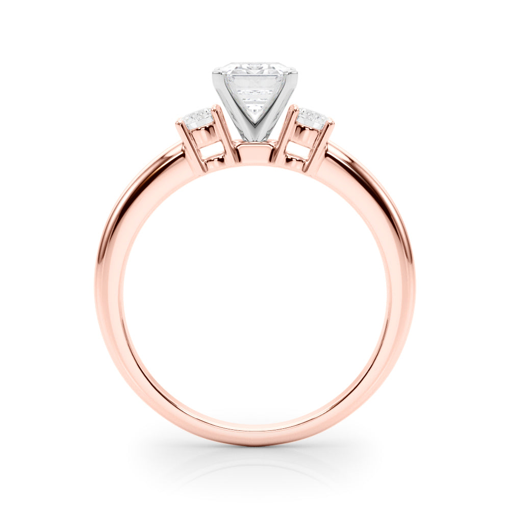 Classic Remountring Round Diamond Engagement Ring in 10K/14K gold and platinum with certified lab-grown or natural diamonds
