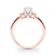 Classic Remountring Round Diamond Engagement Ring in 10K/14K gold and platinum with certified lab-grown or natural diamonds